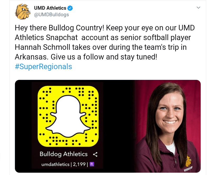 A tweet from UMD athletics.