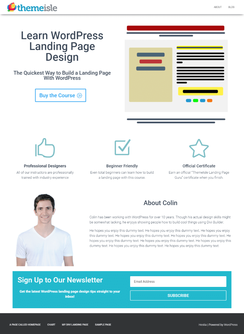 how to build a product launch page with Divi Builder
