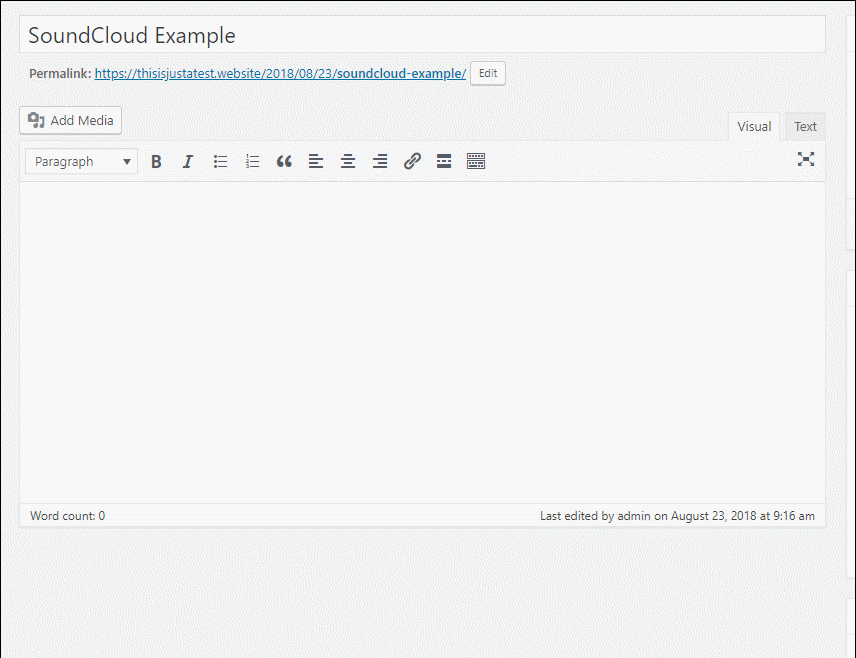 Embed SoundCloud playlist in WordPress