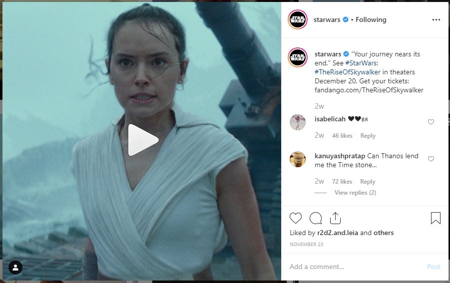 star wars instagram - social media style guide