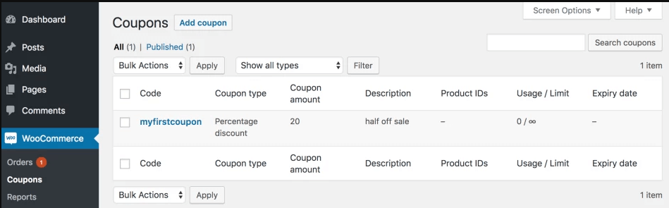 WooCommerce's coupon system.