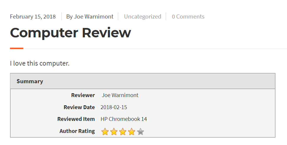 frontend rich snippets