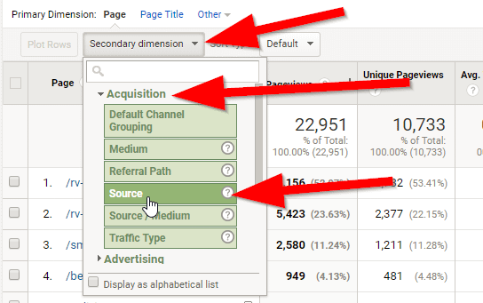 Finding page source
