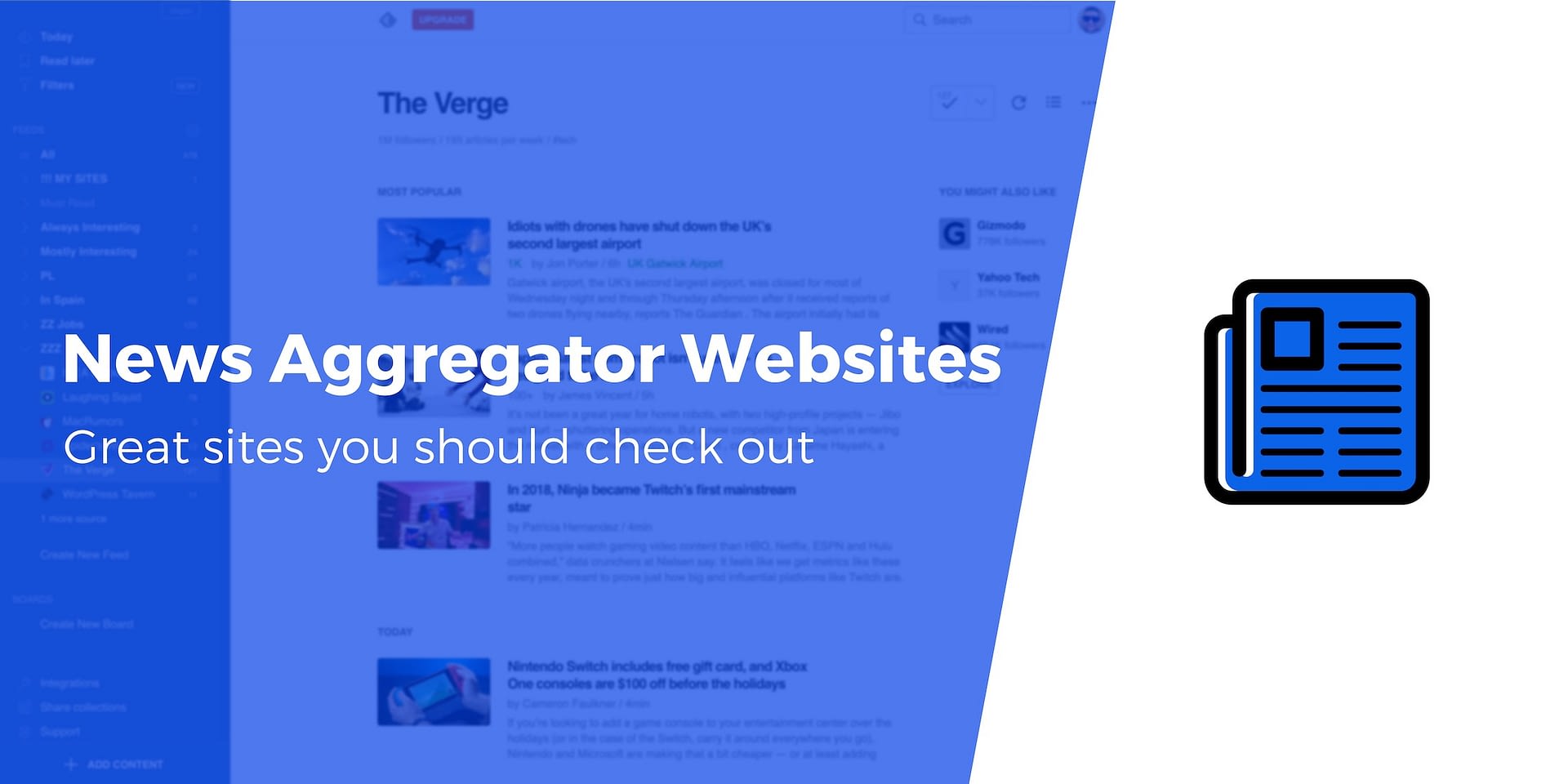 7 Great News Aggregator Websites You Should Check Out Plus - 